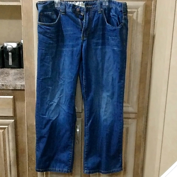 Straight Denim Blue Jeans Mens 